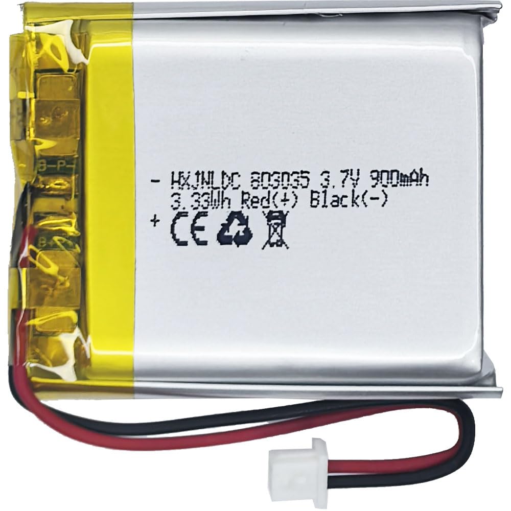 Amazon | DC 3.7V 900mAh 803035充電可能リチウムポリマー電池for DIY